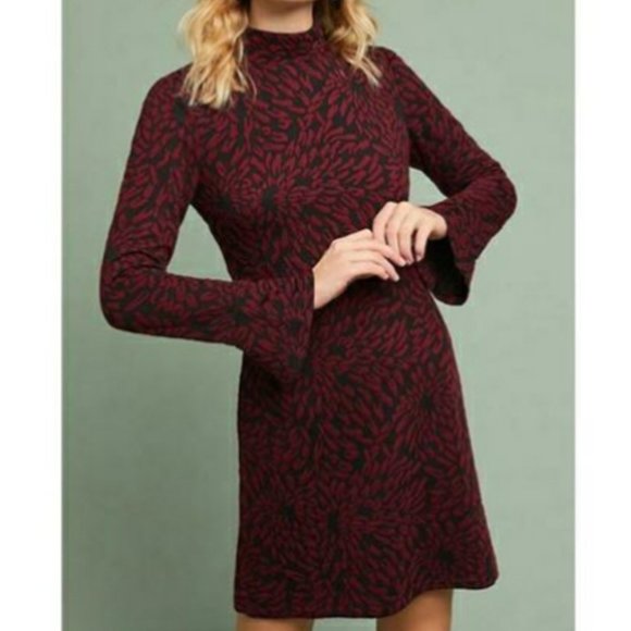 Anthropologie Hutch textured mock neck dress sz S - Picture 6 of 6